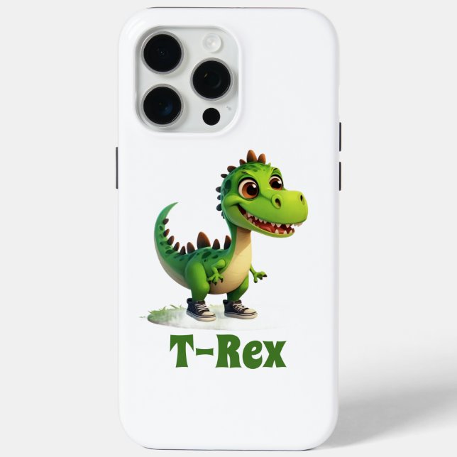 Étui de téléphone dinosaure de dessin animé mignon (Verso)