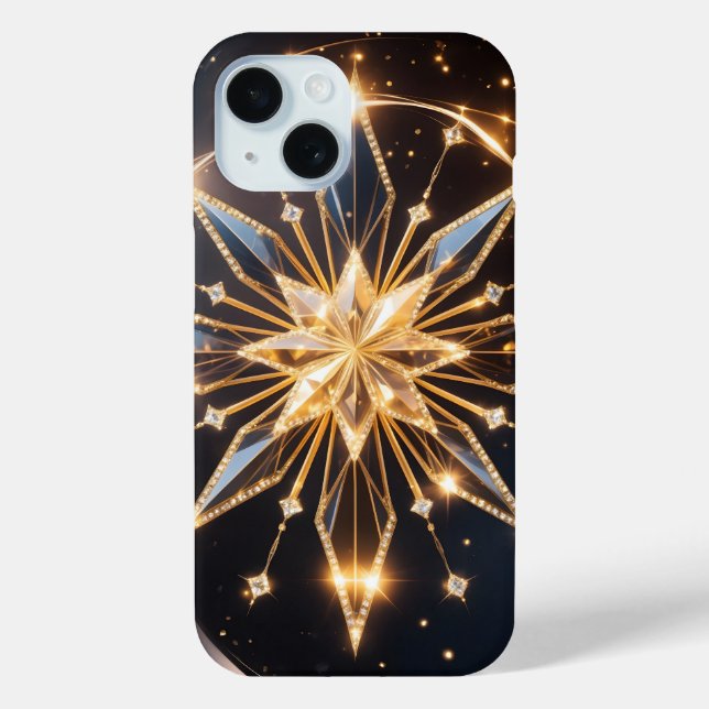 Étui de téléphone Éclat Céleste Étoile Dorée (Verso)