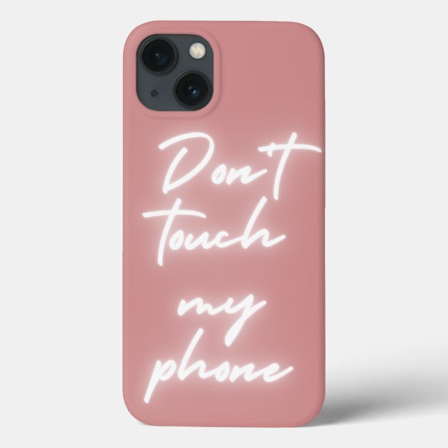 Étui de téléphone écriture néon (Verso)