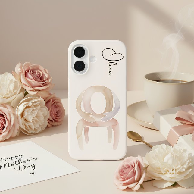 Étui de téléphone en aquarelle abstraite Chaise de (Créateur téléchargé)