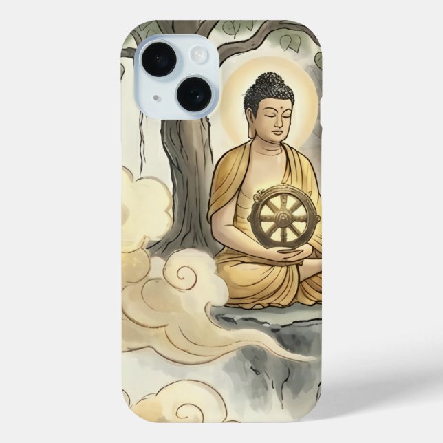 Étui de téléphone en art de méditation Gautam Budd (Verso)
