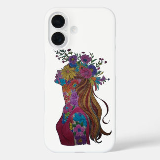 Étui de téléphone en art floral Femme Fleur