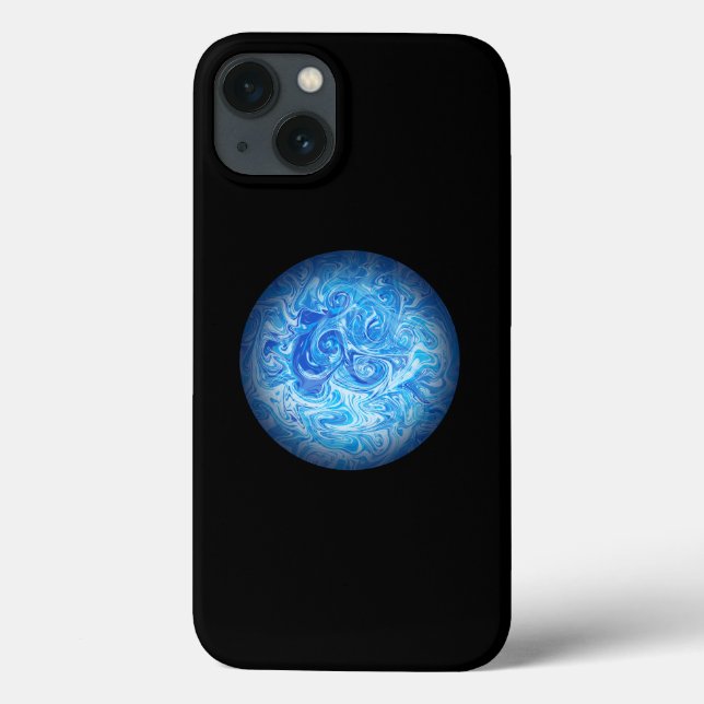 Étui de téléphone en art fluide Calm Tide (Verso)