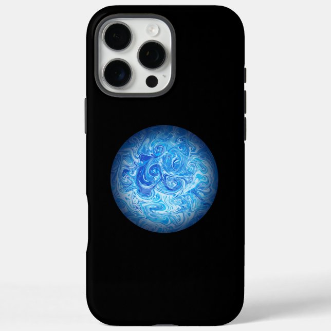 Étui de téléphone en art fluide Calm Tide (Verso)