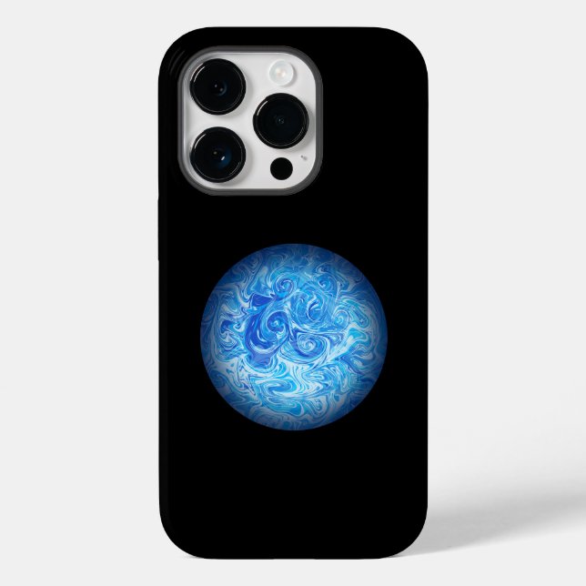 Étui de téléphone en art fluide Calm Tide (Verso)