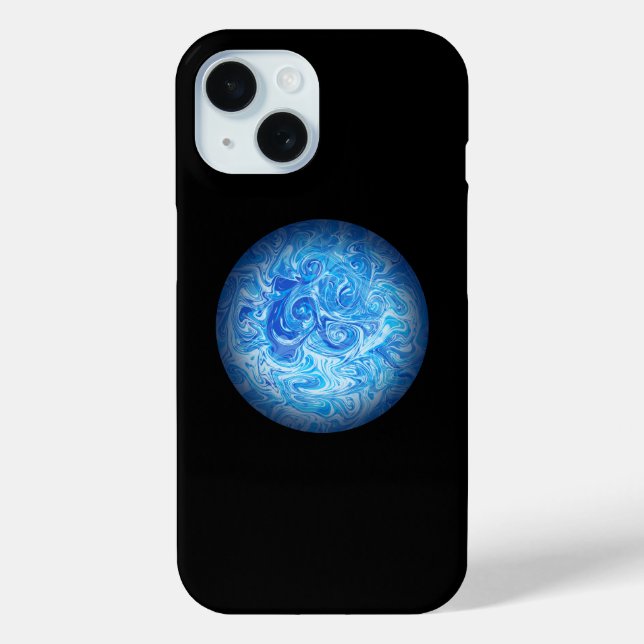 Étui de téléphone en art fluide Calm Tide (Verso)