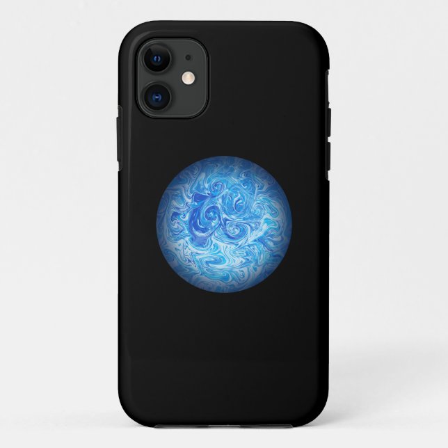 Étui de téléphone en art fluide Calm Tide (Dos)