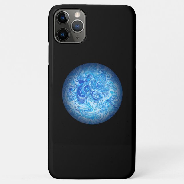 Étui de téléphone en art fluide Calm Tide (Dos)