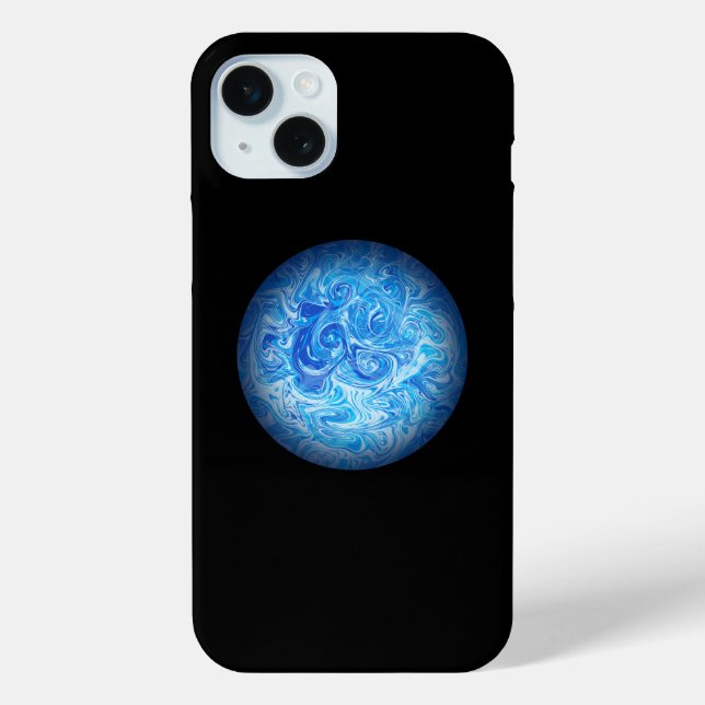 Étui de téléphone en art fluide Calm Tide (Verso)