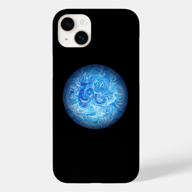 Étui de téléphone en art fluide Calm Tide (Verso)