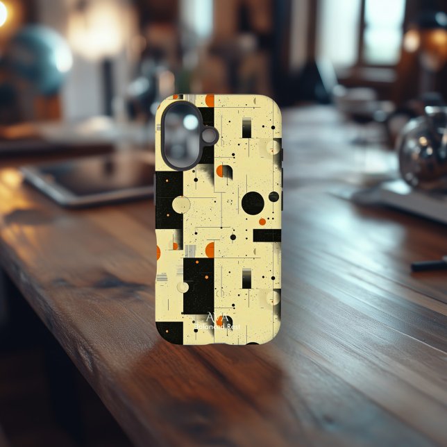 Étui de téléphone en art géométrique équilibré bei (Créateur téléchargé)
