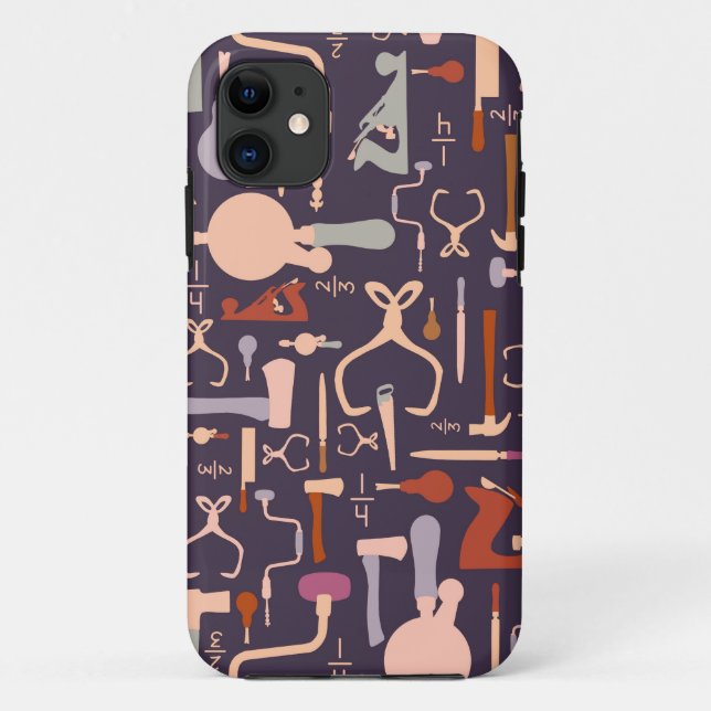 Étui de téléphone en bois rétro Cadeau de menuisie (Dos)
