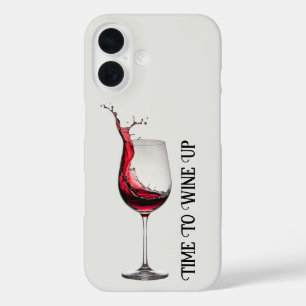 Étui de téléphone en forme de verre de vin rouge