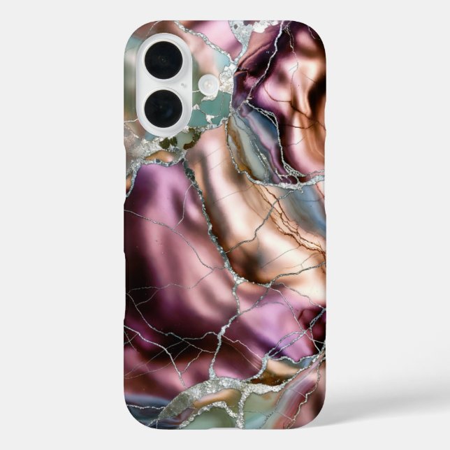Étui de téléphone en marbre de Bourgogne Luxe Abst (Verso)