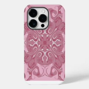 Étui de téléphone en marbre rose dessiné à la main