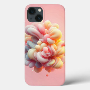 Étui de téléphone en pastel doux abstrait nuage ve
