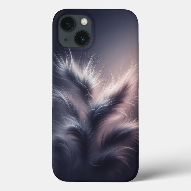 Étui de téléphone en plume éthérée de luxe - Doux  (Verso)