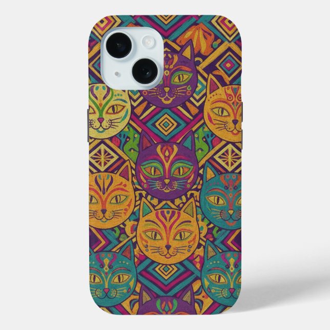Étui de téléphone Esprit Animal Huichol Vibrant (Verso)