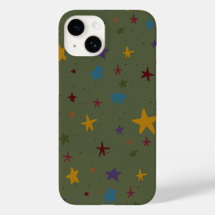 Étui de téléphone étoile coloré vert