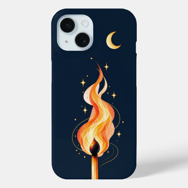 Étui de téléphone Flamme et Lune (Verso)