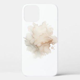 Étui de téléphone Fleur Abstraite Beige Doux Minim