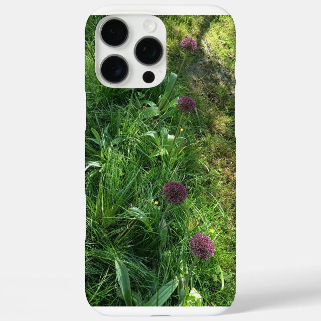 Étui de téléphone Fleur sauvage violette Design Na (Verso)