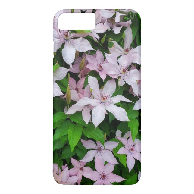 Étui de téléphone floral Clématite rose (Dos)