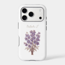 Étui de téléphone floral, Delphinium personnalisé