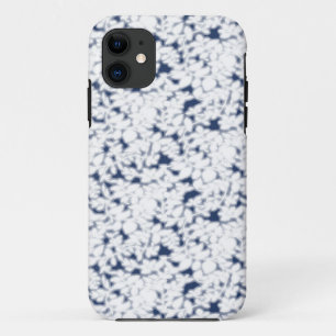 Étui de téléphone floral Hydrangea bleu