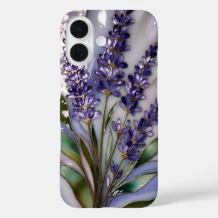 Étui de téléphone floral lavande élégant violet
