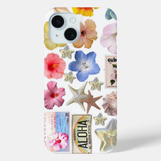 Étui de téléphone floral mignon et joli (Verso)