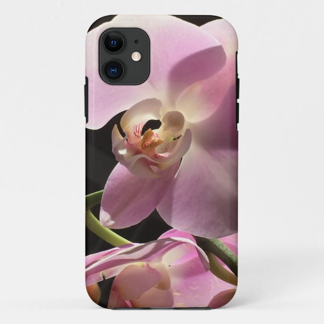 Étui de téléphone floral Orchidée rose (Dos)