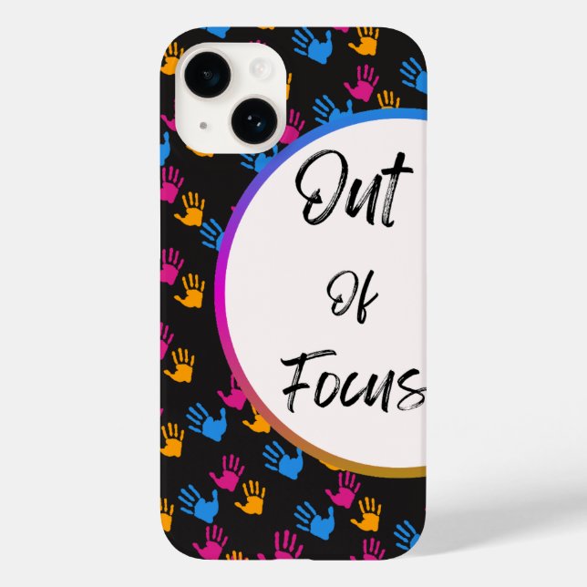 Étui de téléphone flou | Creative Typography Cove (Verso)