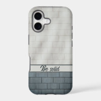 Étui de téléphone gris mur de brique