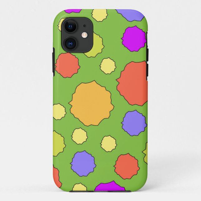Étui de téléphone I cercle funky géométrique rétro (Dos)