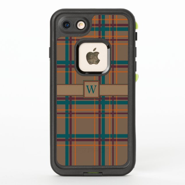Étui de téléphone intelligent Autumn Chic Plaid Li (Dos)