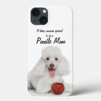 Étui de téléphone intelligent Poodle Maman