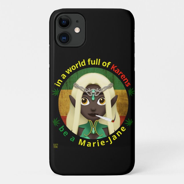 étui de téléphone iPhone 11 drôle "BE A MARIE-JANE (Dos)
