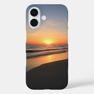 Étui de téléphone IPhone 16 plage de coucher de so
