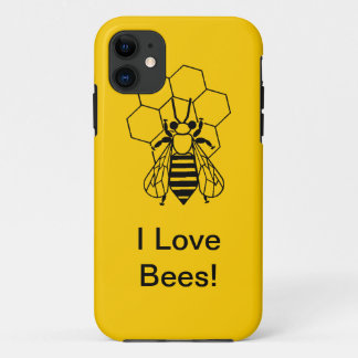 Étui de téléphone - J'adore les abeilles !