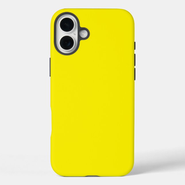 Étui de téléphone jaune audacieux – Protection vib (Verso)