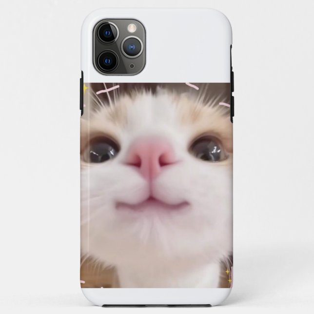 Étui de téléphone langue de chat effronté – Mignon (Dos)