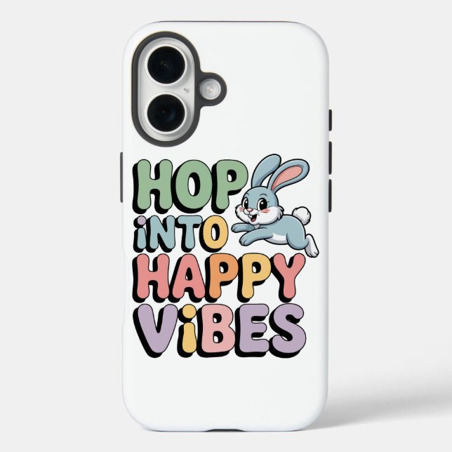 Étui de téléphone Lapin de Pâques aux Vibes Heureu (Verso)