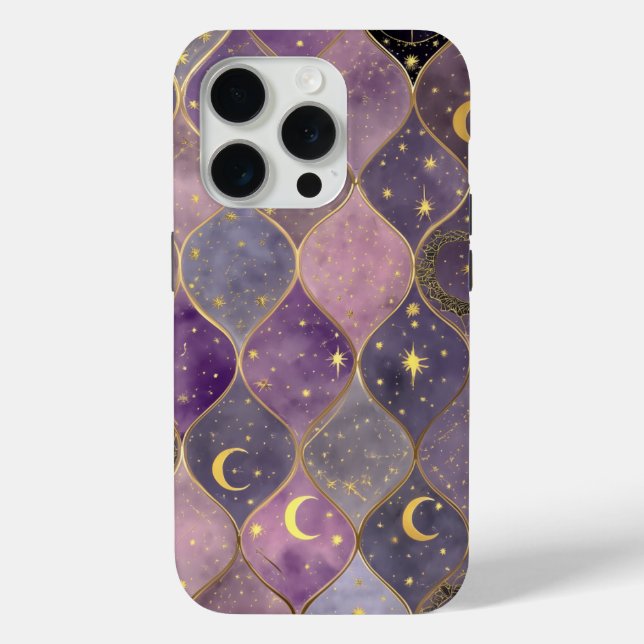 Étui de téléphone Lune Mystique – Conception céles (Verso)