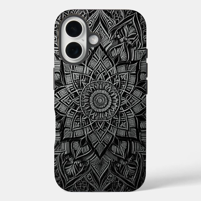 Étui de téléphone mandala élégant  (Verso)
