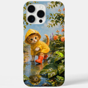 Étui de téléphone Marron Summer Rainy Day Kitten