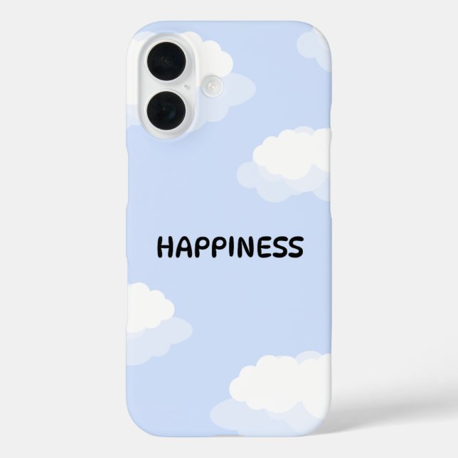 Étui de téléphone mignon bleu (Verso)