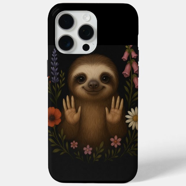 Étui de téléphone mignon paresseux (Verso)