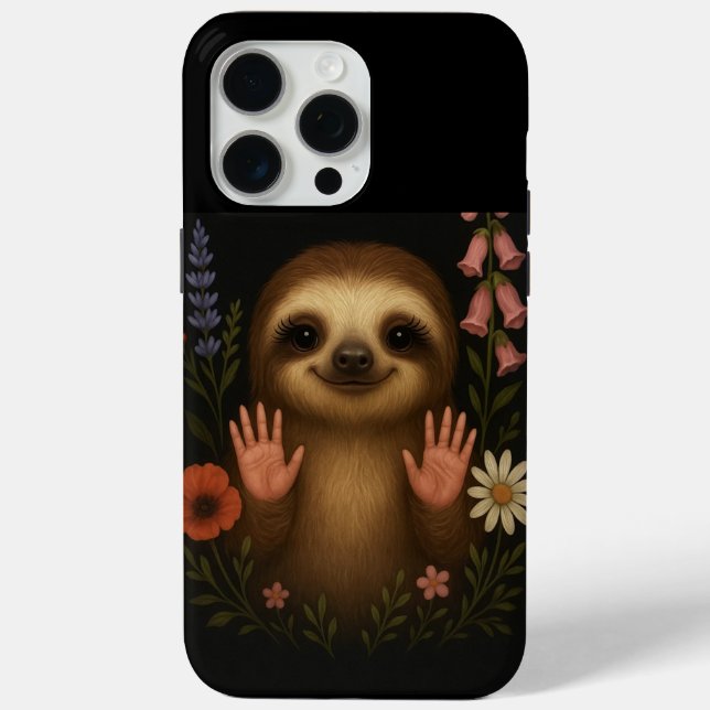 Étui de téléphone mignon paresseux (Verso)