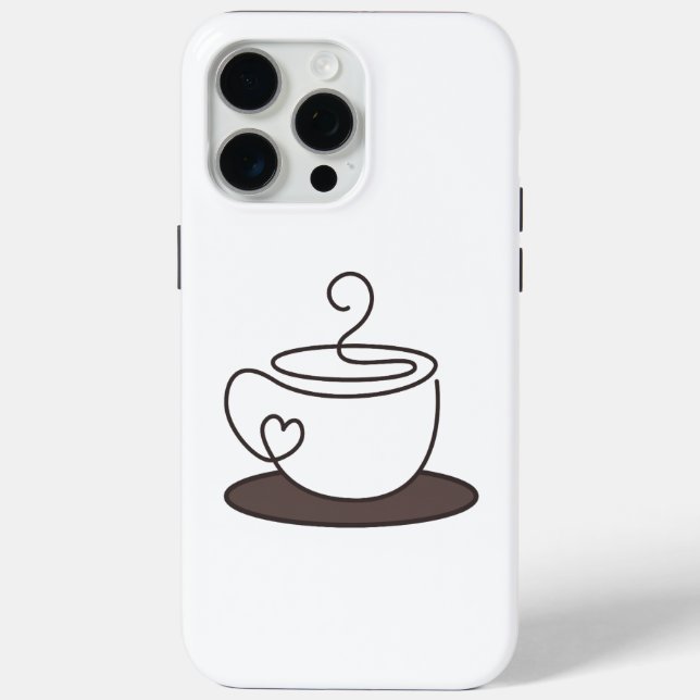 Étui de téléphone minimal pour café (Verso)
